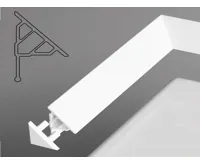 Ravak Koncovka krycí lišty 10 bílá