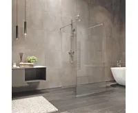 FANTASY Sprchový stěna, WALK IN, Fantasy, 90 x 200 cm, chrom ALU, sklo Čiré (4)
