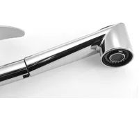 AQUALINE Stojánková dřezová baterie s výsuvnou sprškou, chrom (3)