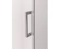 POLYSAN THRON ROUND sprchové dveře 1300 mm, kulaté pojezdy, čiré sklo (10)