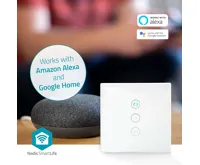 TUYA / SmartLife Nástěnný vypínač pro rolety, žaluzie, Smart Zigbee WIFIWC10WT, sklo, bílá (6)