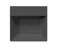 GSI KUBE X keramické umyvadlo 50x47cm, bez otvoru, černá mat (4)