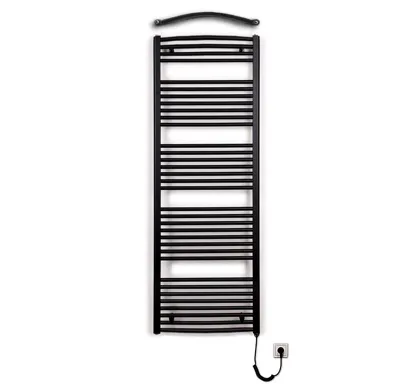 Koupelnový radiátor elektrický Thermal KDO-E 600/1680 - 800W, pravý - černý mat