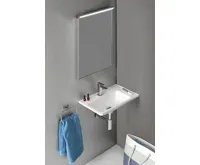 SAPHO ARANA umyvadlo rohové, litý mramor, 56x35cm, pravé, bílá (4)