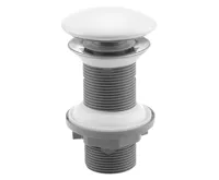 ISVEA Umyvadlová výpust 5/4“, click-clack, keramická zátka, 20-70mm, bílá ISVEA Umyvadlová výpust 5/4“, click-clack, keramická zátka, 20-70mm, bílá