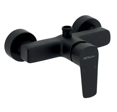 NOVASERVIS Sprchová baterie bez příslušenství 150 mm METALIA 58, černá - 58062/1,5