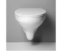 AQUALINE TAURUS závěsná WC mísa, 36x54,5cm, bílá (5)