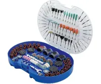 BGS Sada brusných a lešticích kotoučů a vrtáků pro nářadí s vysokými otáčkami, 315dílná (2)