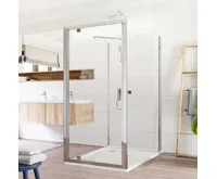 LIMA Sprchový kout, obdél.,pivot. dveře, 2xboční stěna, 80x90x80x190cm, chrom ALU, sklo Čiré 6mm LIMA Sprchový kout, obdél.,pivot. dveře, 2xboční stěna, 80x90x80x190cm, chrom ALU, sklo Čiré 6mm