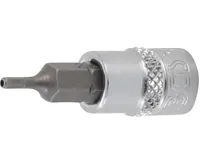 BGS Sada nástrčných hlavic, 6,3 mm (1/4&quot;), vnitřní šestihran s otvorem 2–7 mm, 8dílná