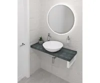 SAPHO AVICE deska pod umyvadlo 230x36cm, tl.5cm, aquamarine