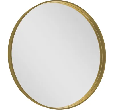 SAPHO NOTION kulaté zrcadlo v rámu ø 80cm, zlato mat