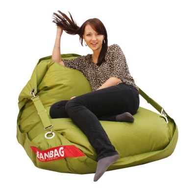 Sedací pytel 189x140 comfort s popruhy green frog