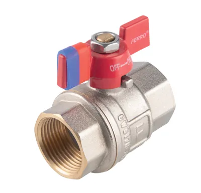 NOVASERVIS Kulový plnoprůtočný kohout, motýlek MM 3/4" - KFPM2