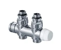 Honeywell Therafix Desing H-blok s termostat.ventilem přímý chrom