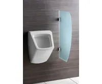 SAPHO Dělící stěna mezi urinály 40x80 cm, mléčné sklo (6)