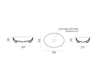 GSI PURA keramické umyvadlo na desku 60x42cm, bílá ExtraGlaze (6)