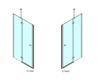 POLYSAN FORTIS sprchové dveře do niky 1200mm, čiré sklo, pravé (10)