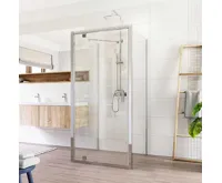 LIMA Sprchový kout, čtverec, pivotové dv., 2x boční stěna, 80x80x80x190 cm, chrom ALU, sklo Čiré 6mm LIMA Sprchový kout, čtverec, pivotové dv., 2x boční stěna, 80x80x80x190 cm, chrom ALU, sklo Čiré 6mm