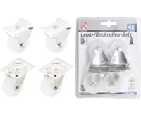 BGS Kolečka plastové, průměr 40 mm, pevné a otočné, sada 4 díly BGS Kolečka plastové, průměr 40 mm, pevné a otočné, sada 4 díly