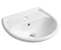 EGE VITRIFIYE Keramické umyvadlo 50x40cm, bílá