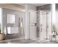 Ravak sprchový kout čtvercový BLSRV2-80 lesk+Transparent