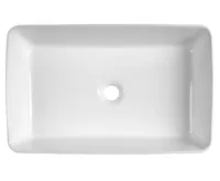 AQUALINE Keramické umyvadlo na desku, 54x33cm, bílá (4)