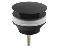 OMP TEA Umyvadlová výpust 5/4“, neuzavíratelná, velká zátka, 10-55mm, černá OMP TEA Umyvadlová výpust 5/4“, neuzavíratelná, velká zátka, 10-55mm, černá