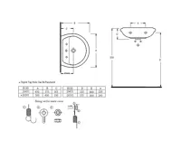 EGE VITRIFIYE Keramické umyvadlo 50x40cm, bílá (5)