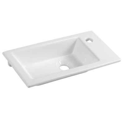 AQUALINE ZUNO 50 keramické umývátko nábytkové 50x25cm, bílá