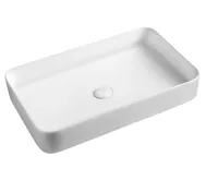 SAPHO BLADE keramické umyvadlo na desku, 65x40cm, bílá