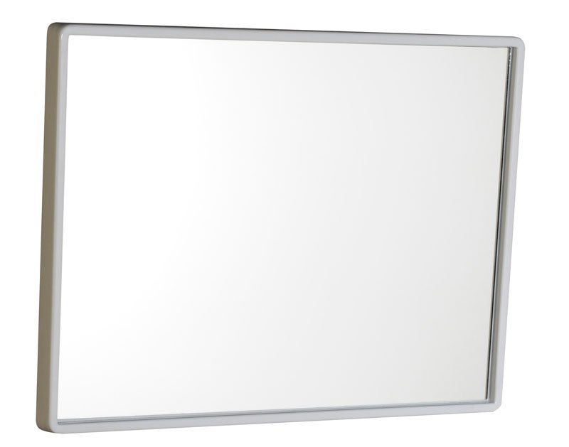 AQUALINE Zrcadlo v plastovém rámu 40x30cm, bílá