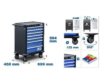 BGS Dílenský vozík, 7 zásuvek, prázdný (1)