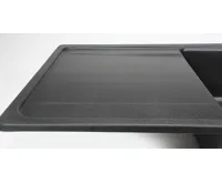 GRANISIL CORTES 755.0 Granitový dřez s odkapem, černý (6)