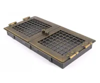 HS Flamingo Krbová mřížka STYLOVÁ 21x43 cm, zlatá patina