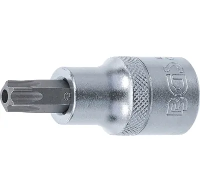 BGS Hlavice nástrčná 1/2" pro T-profil T50 x 53 s vrtáním