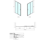 POLYSAN EASY sprchové dveře 1000mm, čiré sklo (8)