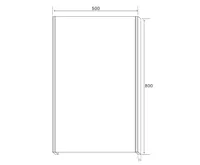 SAPHO TOLOSA LED podsvícené zrcadlo 500x800mm, chrom (6)