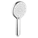 SAPHO Ruční masážní sprcha, 3 režimy sprchování + režim oplach, silikon trysky, průměr 120mm, ABS/chrom