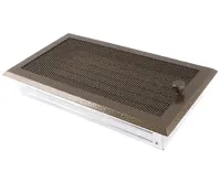 HS Flamingo Krbová mřížka 16x32 cm, staré zlato s žaluzií