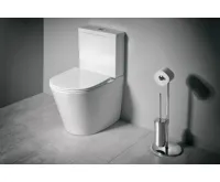 SAPHO PACO WC kombi, Rimless, spodní/zadní odpad, bílá (6)