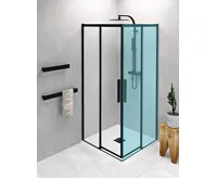 POLYSAN ALTIS BLACK posuvné dveře 880-900mm, výška 2000mm, čiré sklo