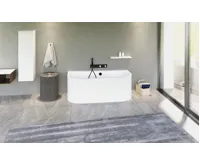 POLYSAN ASTRA DL MONOLITH nástěnná stojící vana 160x75x60cm, bílá (5)