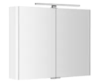 SAPHO LUCIE galerka s LED osvětlením, 86x70x17cm, bílá