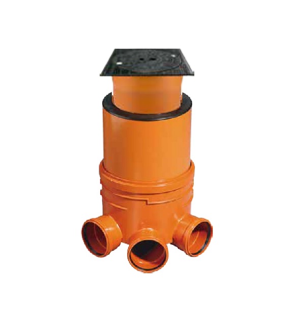 OSMA kanalizační šachta DN400x 500 mm vícevtok - pro KG 110 poklop plný litina - 12,5t
