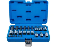 BGS Sada nástrčných hlavic ,  6,3 mm (1/4") / 12,5 mm (1/2") ,  vnitřní tisícihran (pro XZN) ,