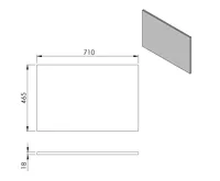 SAPHO Deska DTDL 71x1,8x46,5cm, dub cuneo (2)