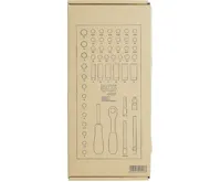 BGS Vložka do dílenského vozíku 1/3: sada nástrčných klíčů, 6,3 mm (1/4"), 50dílná (1)