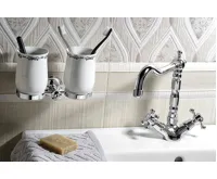 SAPHO ANTEA stojánková umyvadlová baterie s retro hubicí s výpustí, chrom (4)