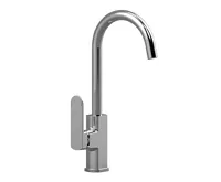 Dřezová stojánková baterie, Mada, s ramínkem nad pákou, chrom Dřezová stojánková baterie, Mada, s ramínkem nad pákou, chrom